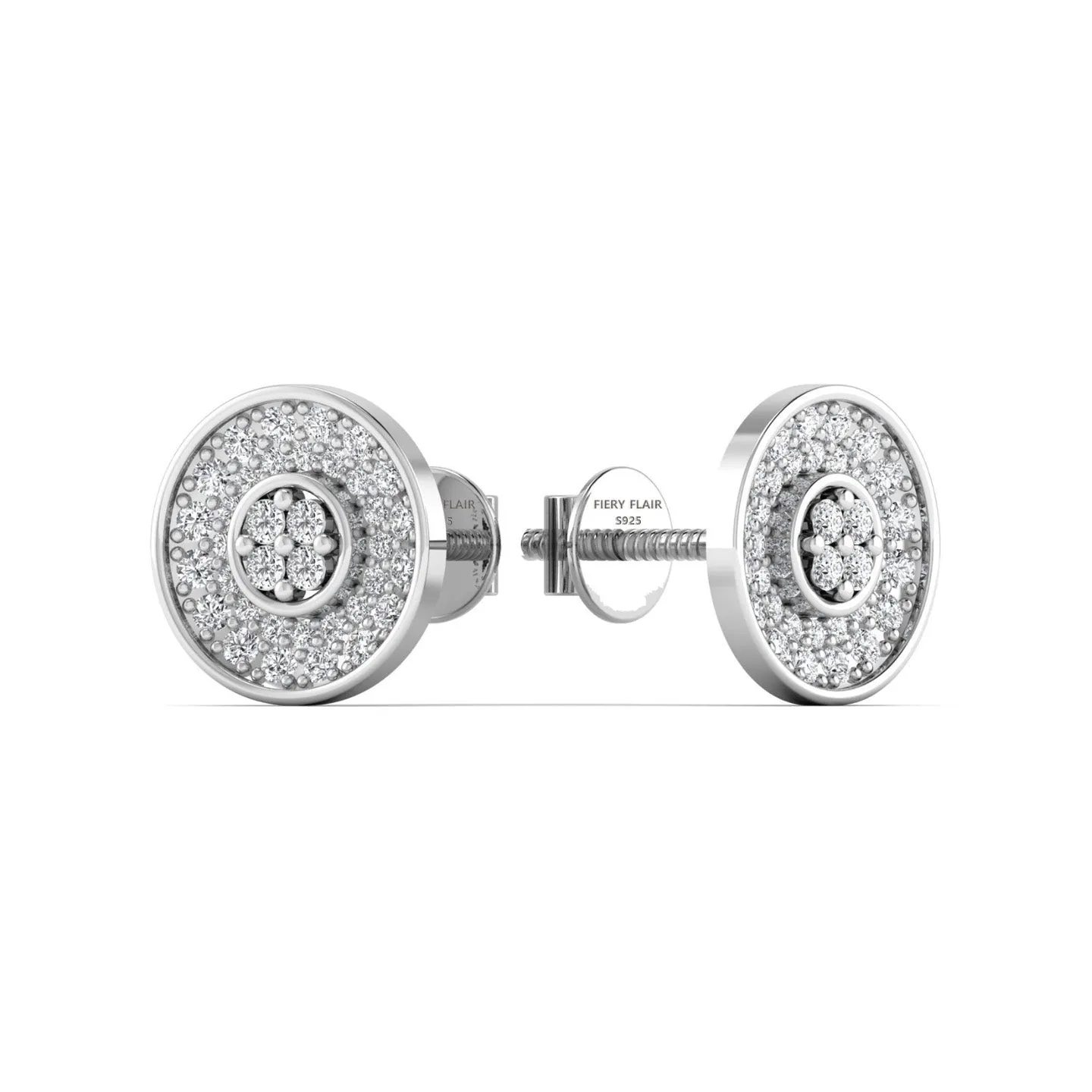 Silver Gleam Stud Earring