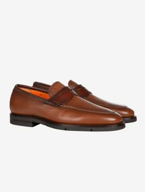 Soft Leather Penny Loafer Brown