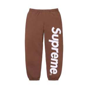 Supreme Satin Appliqué Sweatpant 'Brown'