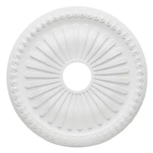 Westinghouse 7775200 White Finish Soleil Polyurethane Ceiling Medallion