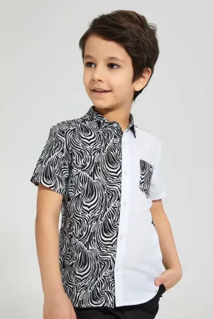White And Black Zebra Shirt