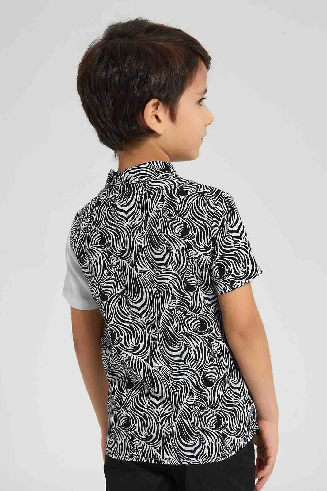 White And Black Zebra Shirt