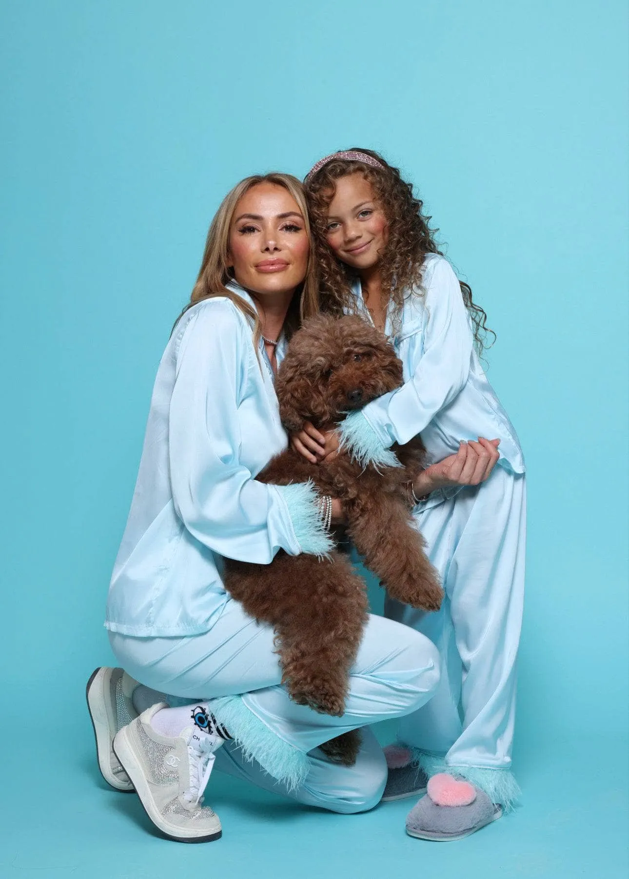 Women's Sky Feather Silky Set