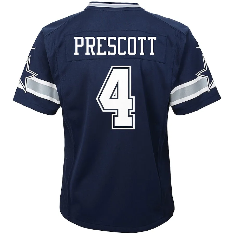 Youth Dak Prescott #4 Navy Dallas Cowboys Nike - Game Jersey